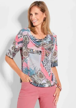 T-shirt avec encolure bénitier