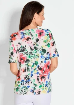 T-shirt avec imprimé floral intégral