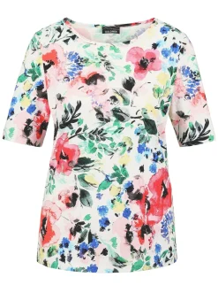 T-shirt avec imprimé floral intégral