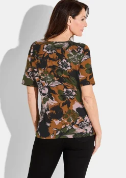 T-shirt avec imprimé floral séduisant
