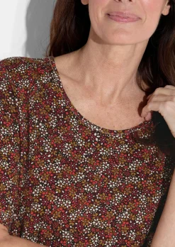 T-shirt avec imprimé mille-fleurs