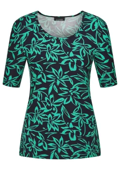 T-shirt avec motif floral aux coloris intenses