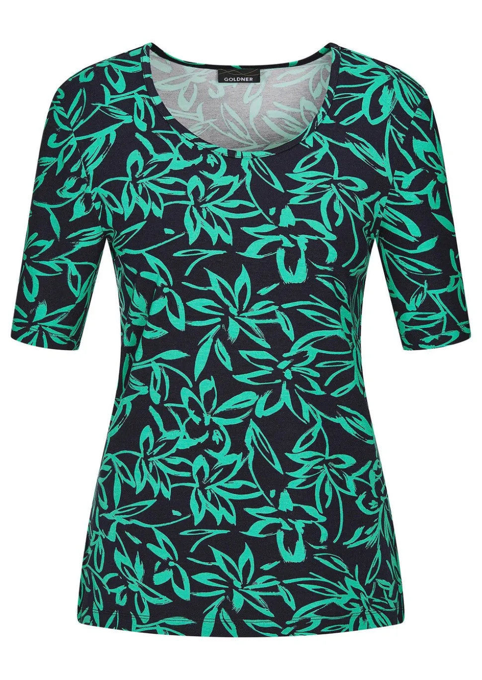 T-shirt avec motif floral aux coloris intenses