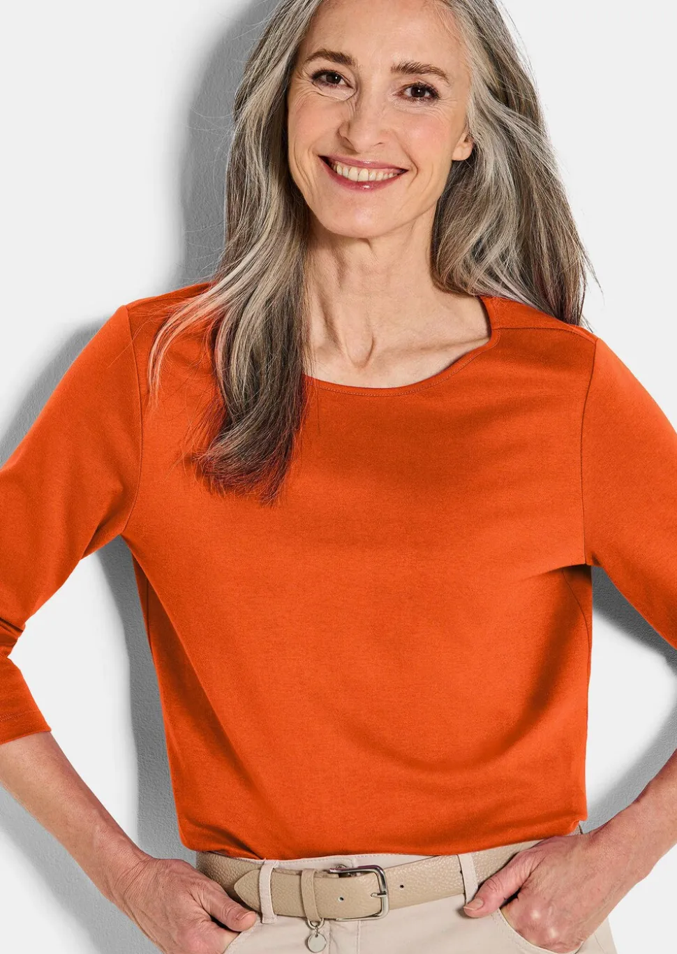 T-shirt basique en jersey interlock