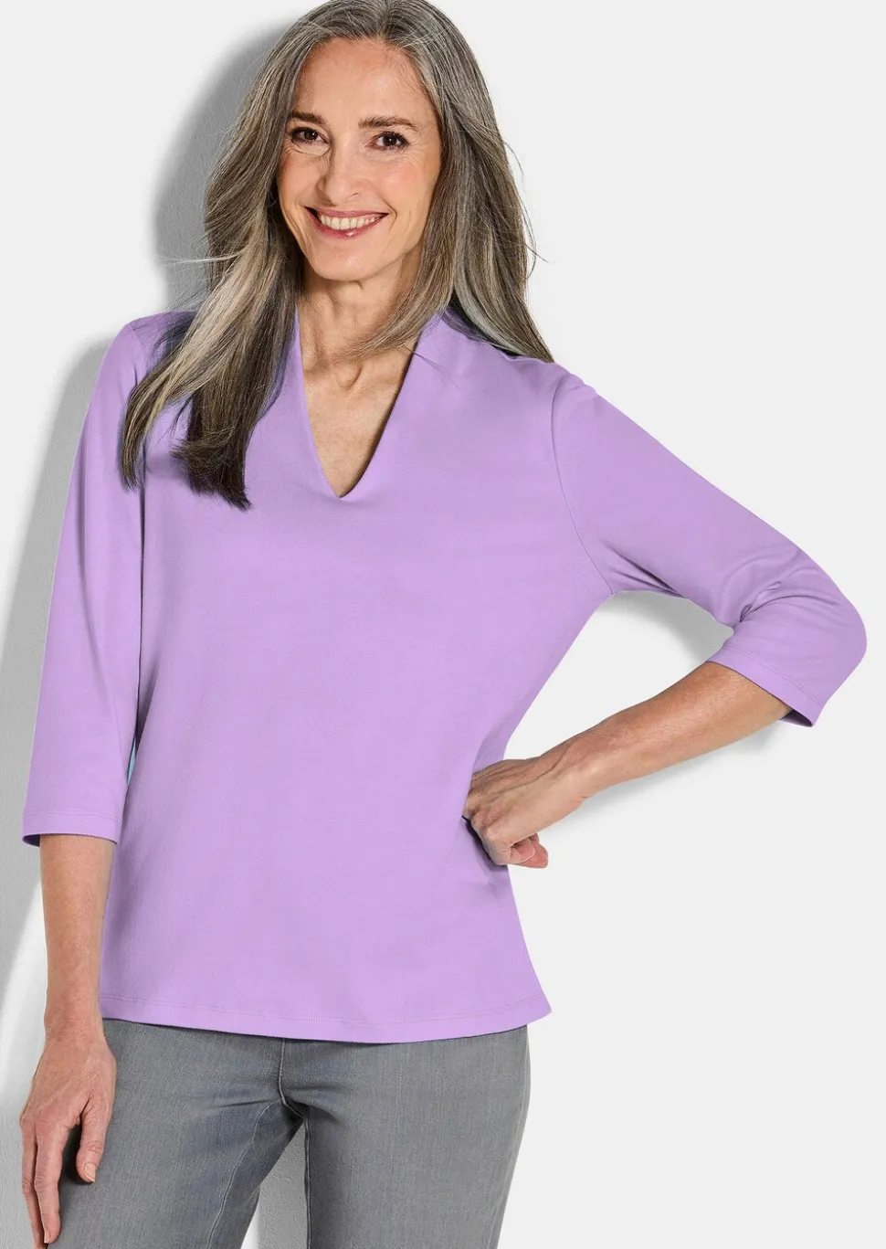 T-shirt basique en jersey interlock