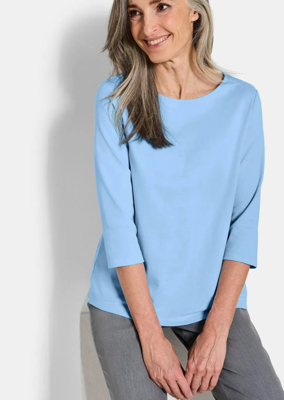 T-shirt basique en jersey interlock