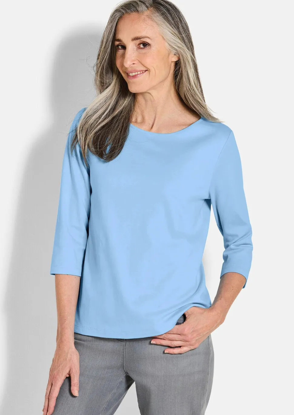 T-shirt basique en jersey interlock