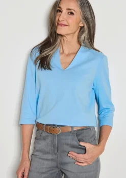 T-shirt basique en jersey interlock