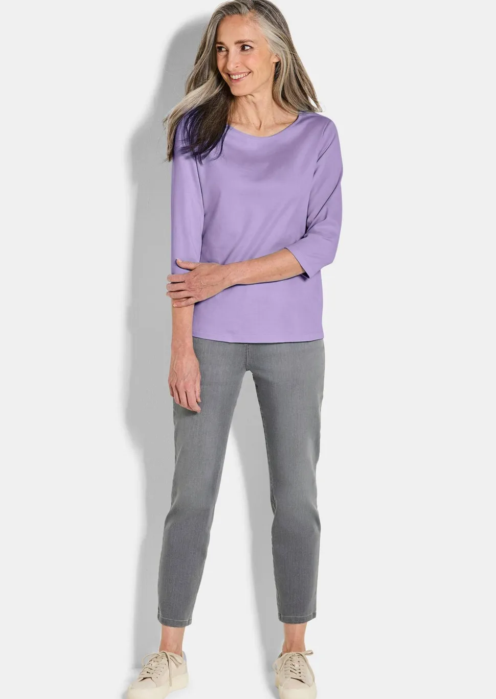 T-shirt basique en jersey interlock