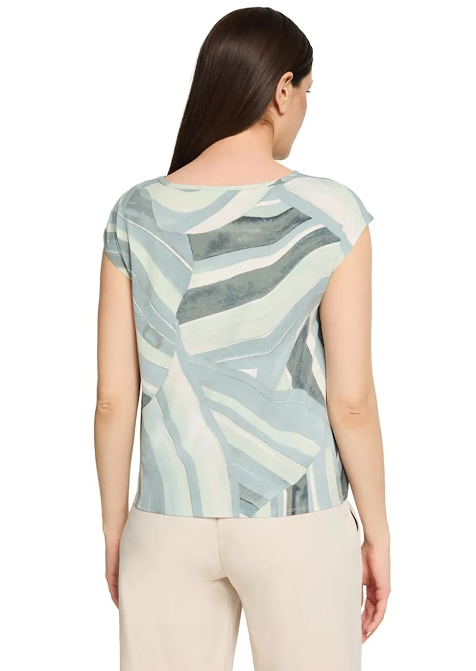 T-shirt confortable avec base joliment plissée