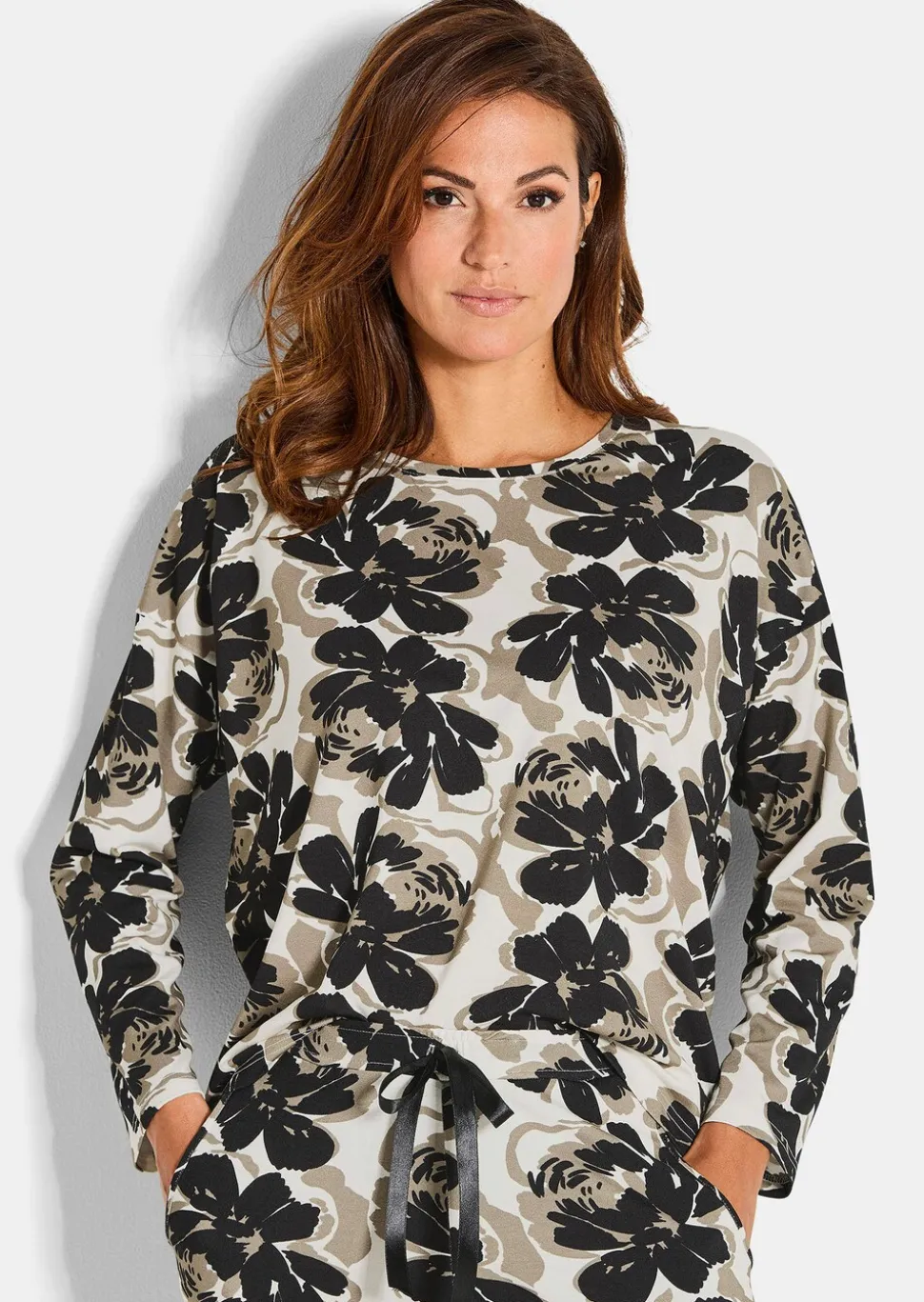 T-shirt de pyjama avec motif floral