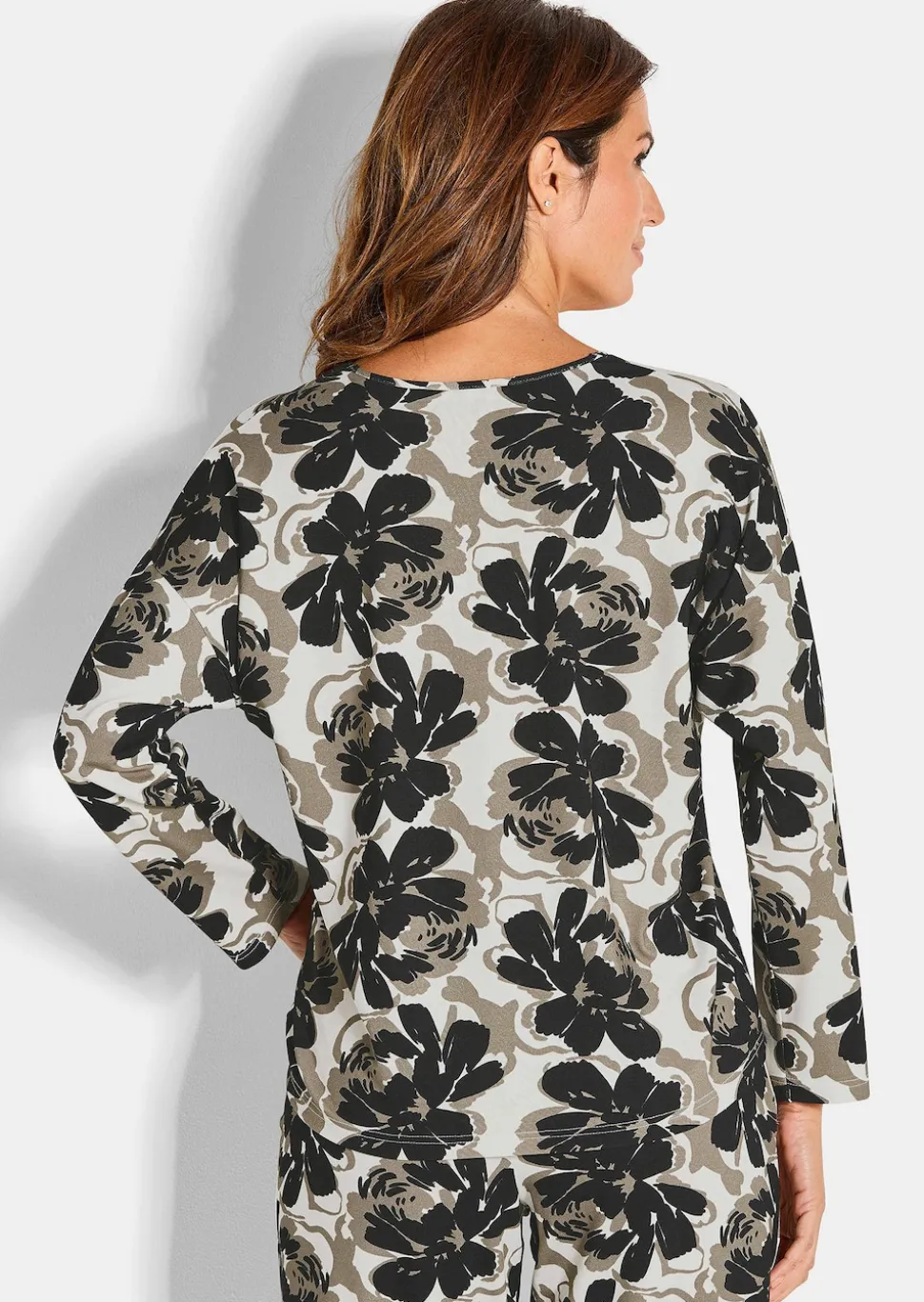 T-shirt de pyjama avec motif floral