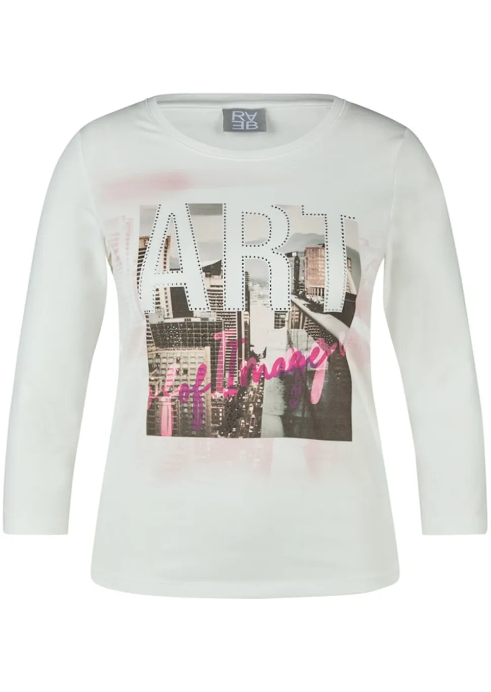 T-shirt en coton avec motif sur le devant