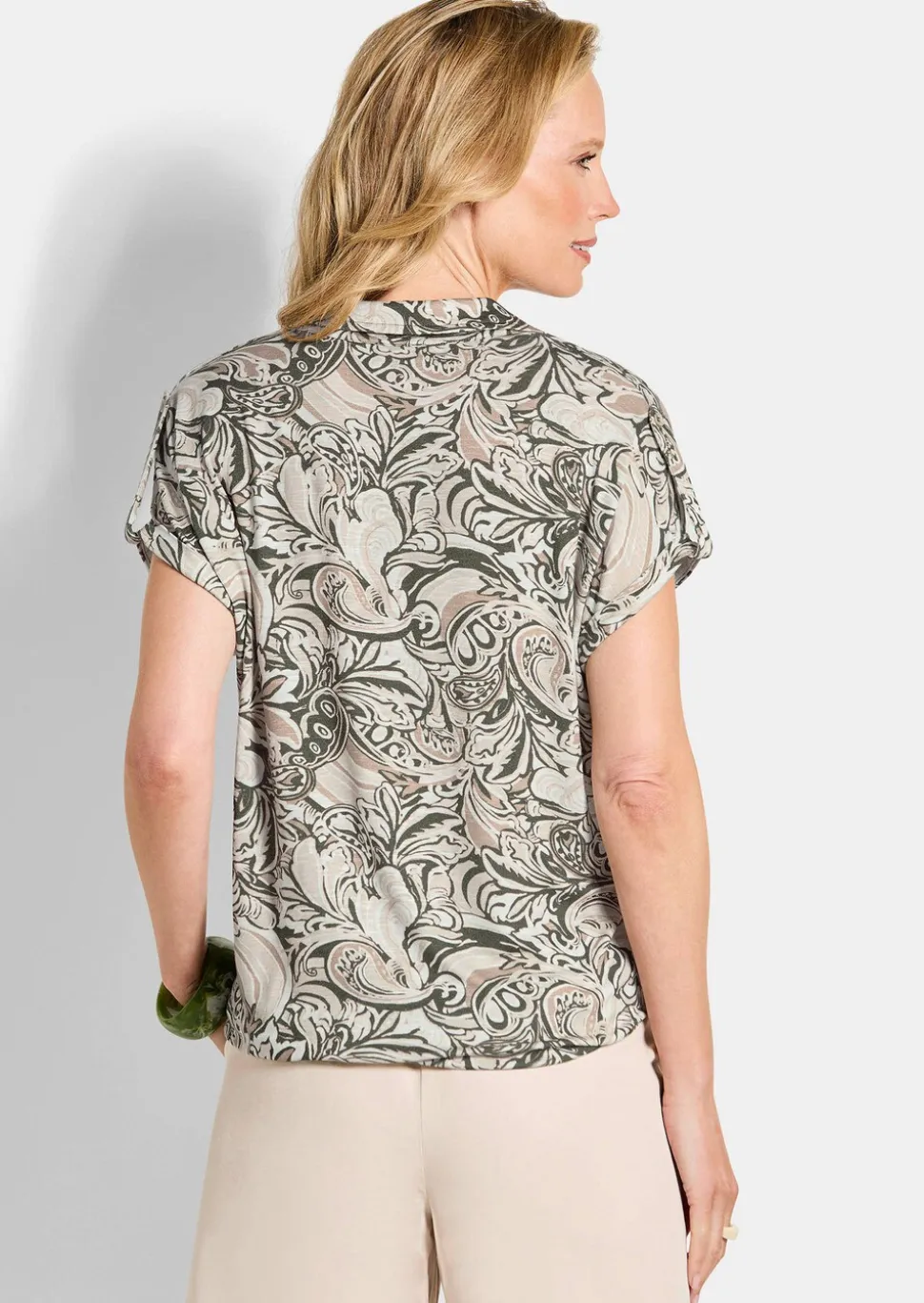 T-shirt en jersey avec base élastique