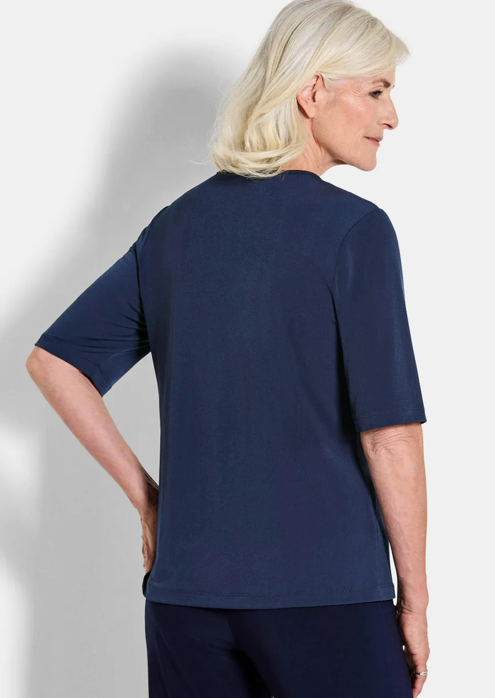 T-shirt en jersey avec empiècement en tissu filet