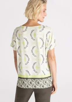 T-shirt en jersey avec encolure arrondie généreuse
