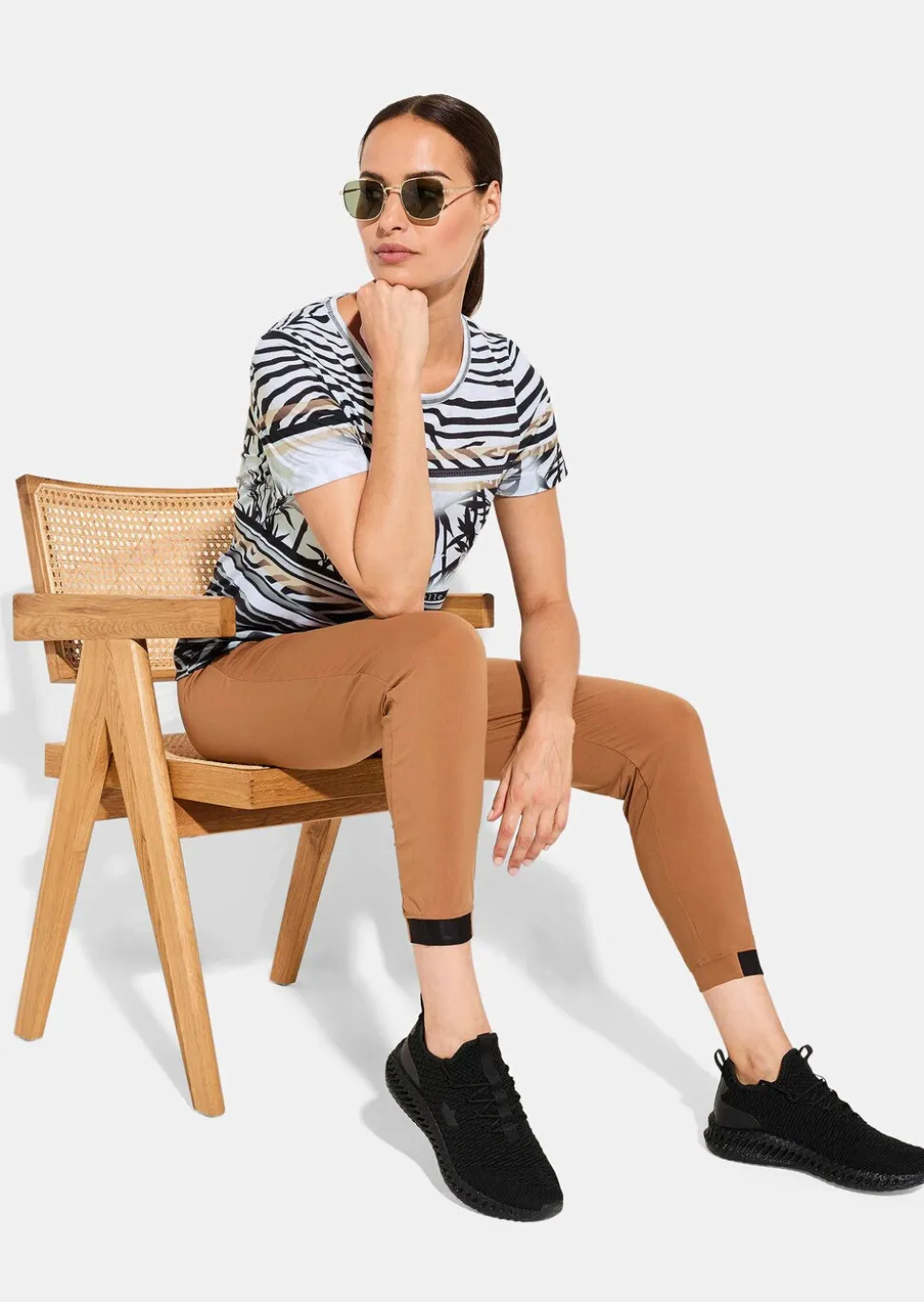 T-shirt en jersey avec imprimé animalier