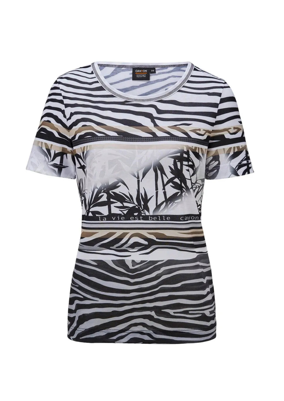 T-shirt en jersey avec imprimé animalier