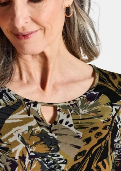 T-shirt en jersey avec imprimé animalier