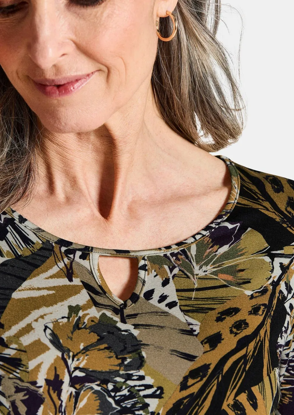 T-shirt en jersey avec imprimé animalier