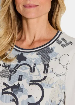 T-shirt en jersey avec imprimé devant