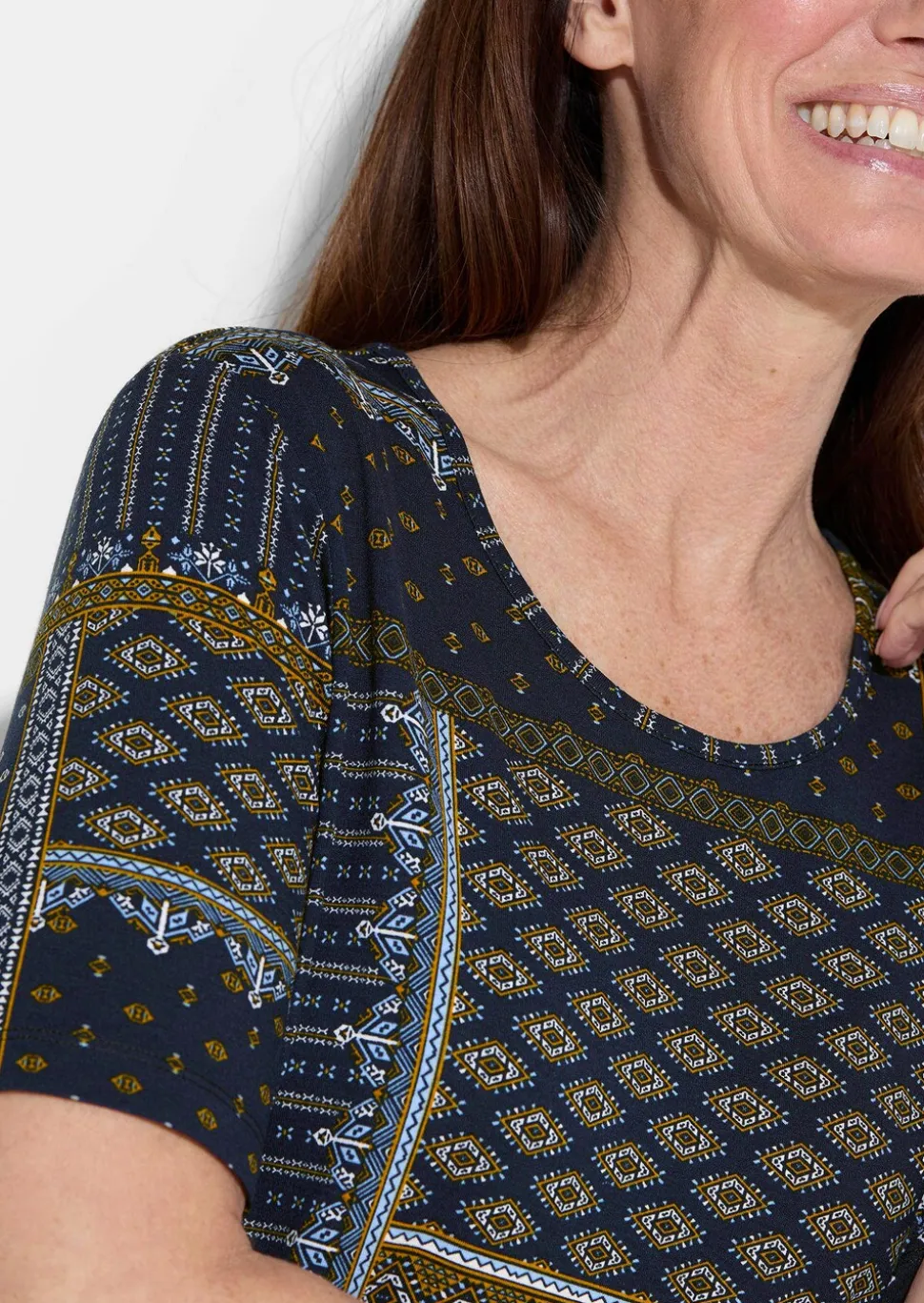 T-shirt en jersey avec imprimé du plus bel effet