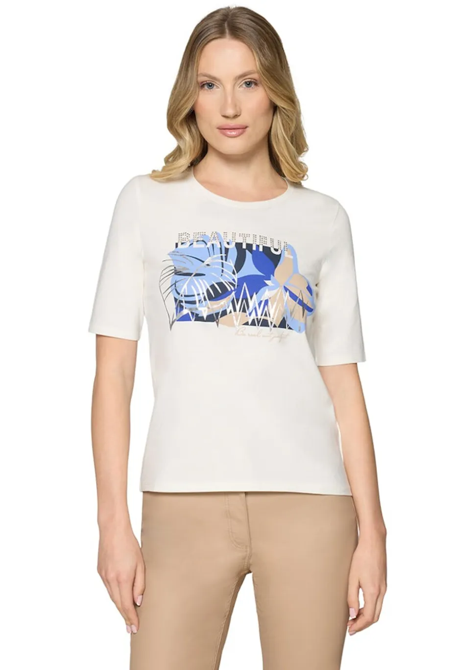 T-shirt en jersey avec imprimé devant
