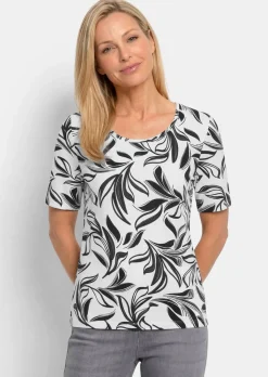 T-shirt en jersey avec imprimé floral tendance