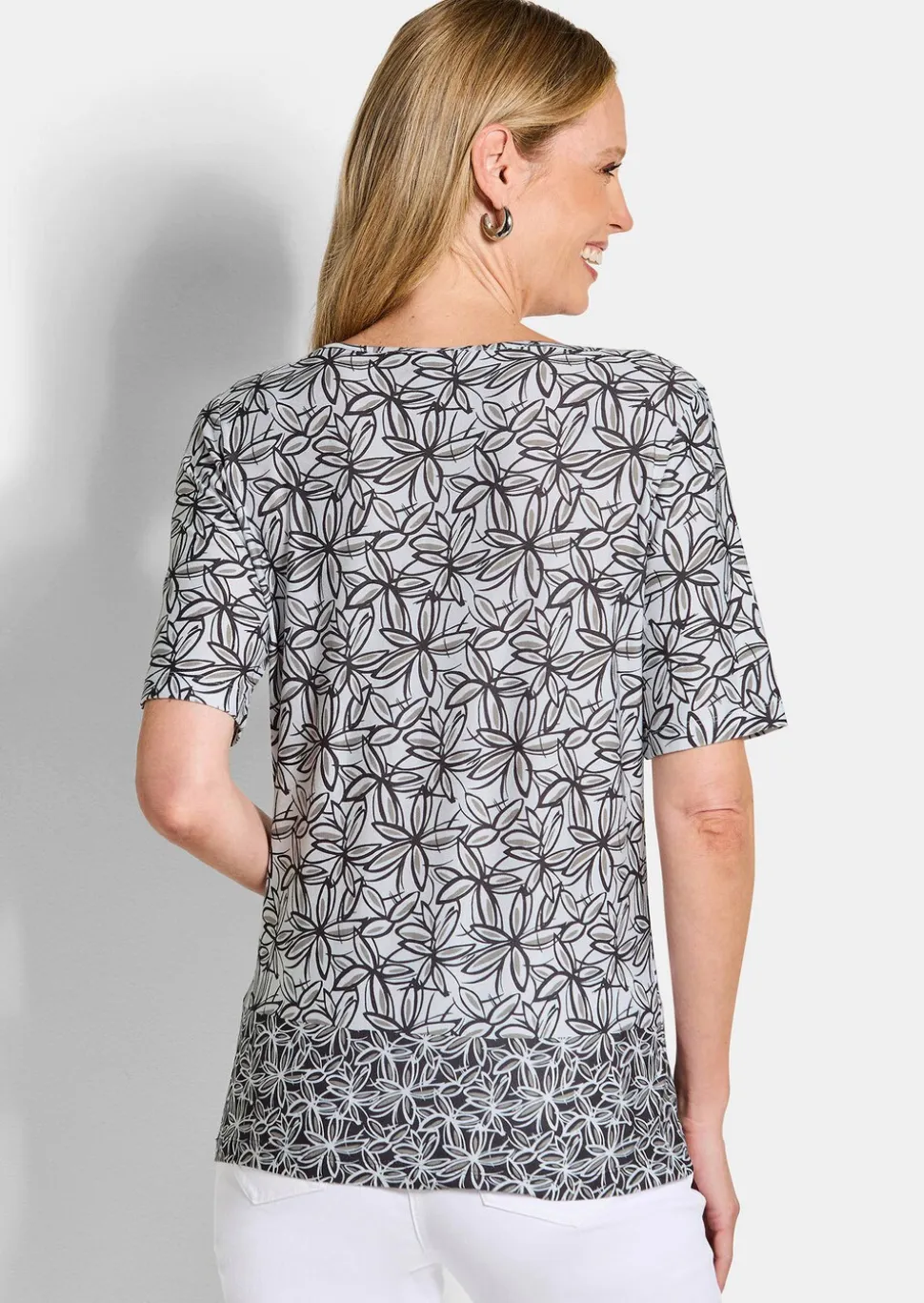T-shirt en jersey avec imprimé floral