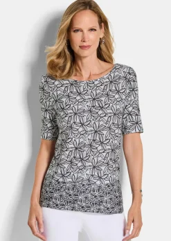 T-shirt en jersey avec imprimé floral