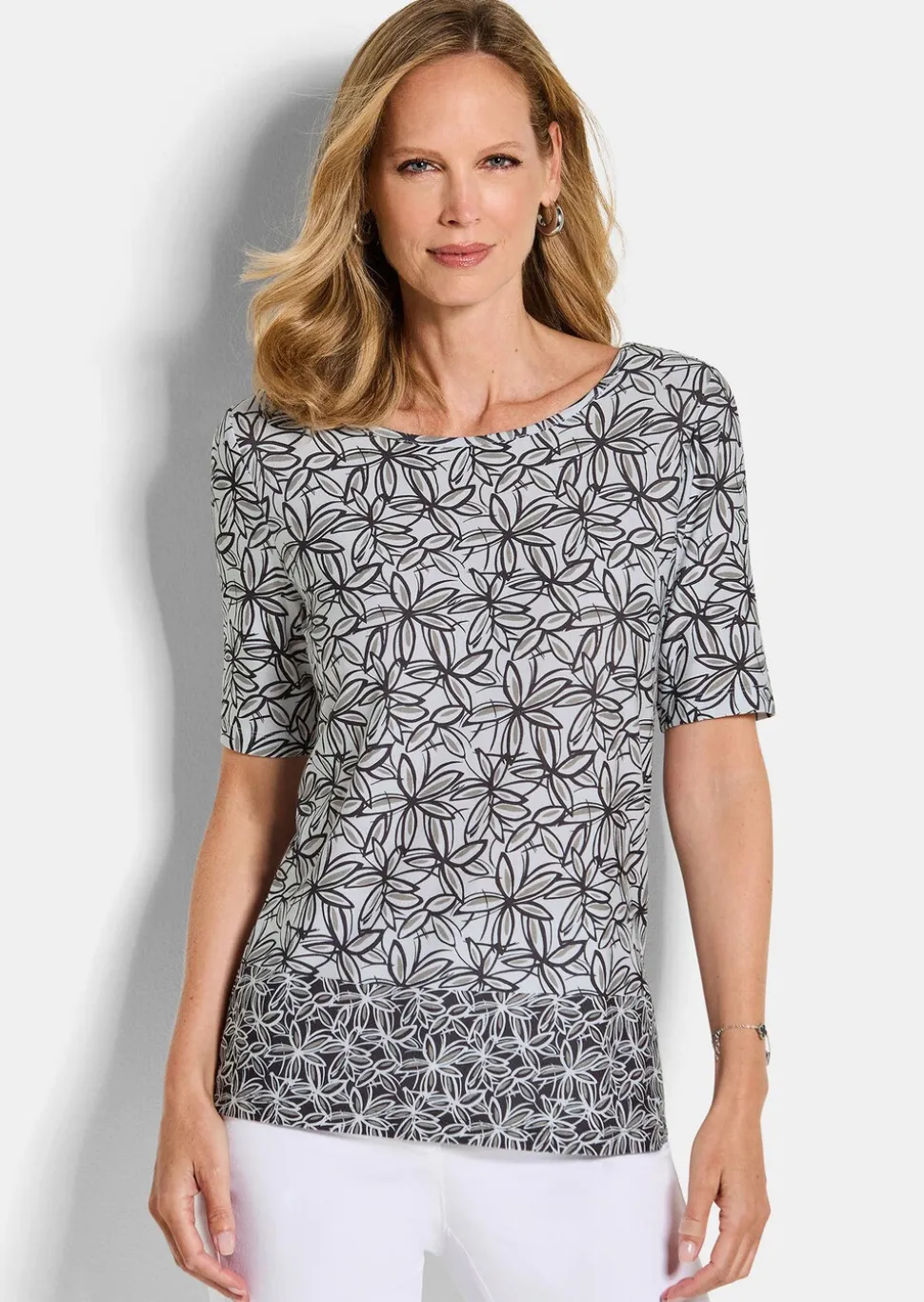 T-shirt en jersey avec imprimé floral