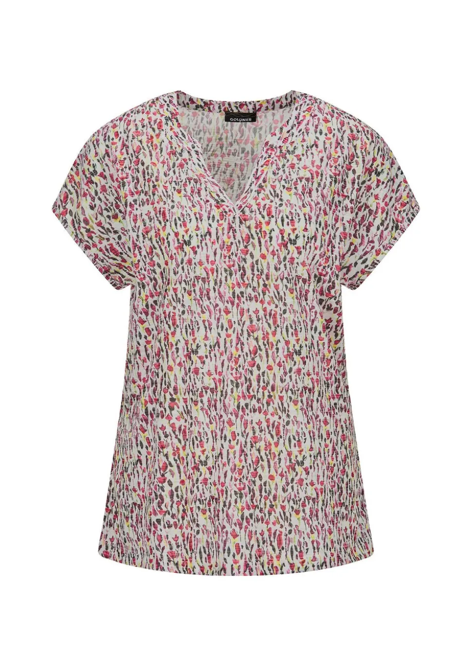 T-shirt en jersey avec imprimé mille-fleurs