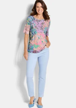 T-shirt en jersey avec motif cachemire
