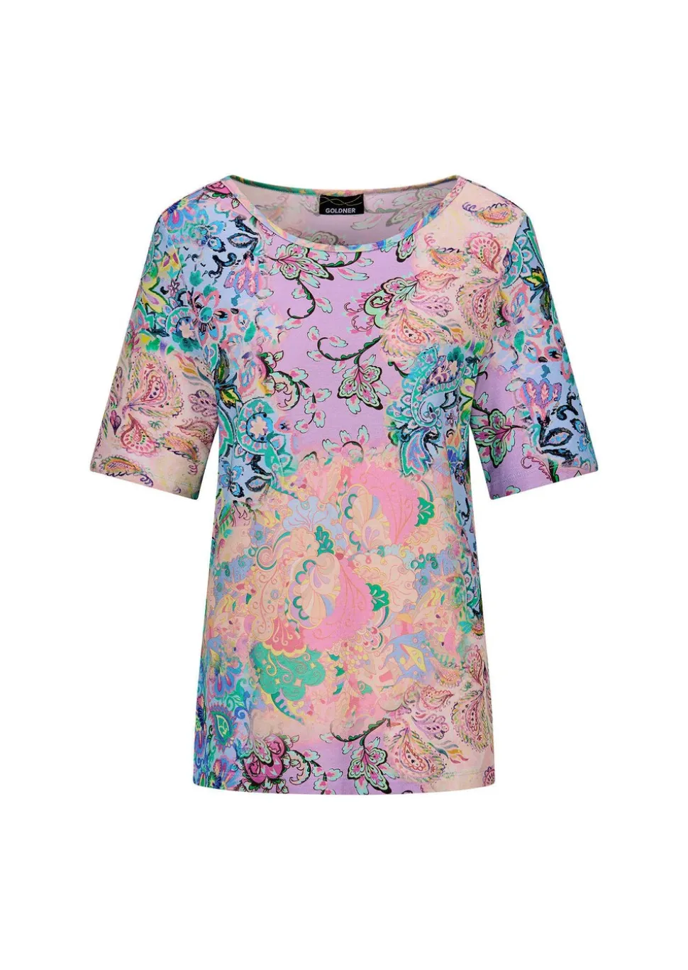 T-shirt en jersey avec motif cachemire