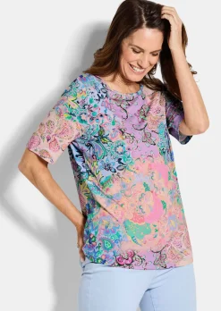 T-shirt en jersey avec motif cachemire
