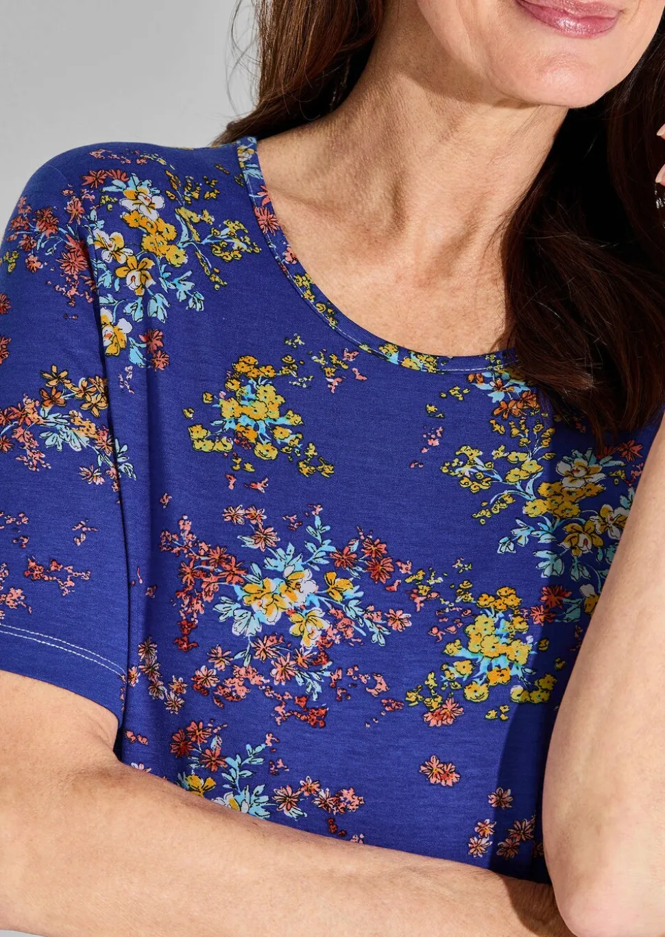 T-shirt en jersey avec motif floral