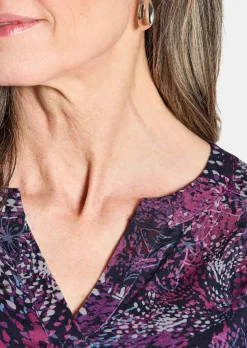 T-shirt en jersey avec motif à petits pois