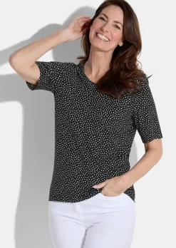T-shirt en jersey avec motif à pois