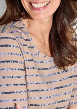 T-shirt en jersey avec motif à rayures