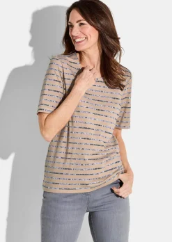 T-shirt en jersey avec motif à rayures