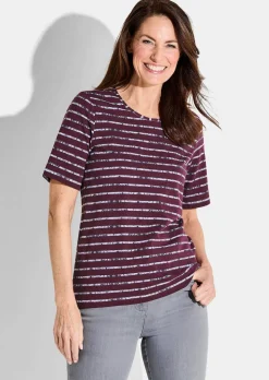 T-shirt en jersey avec motif à rayures
