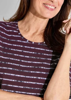 T-shirt en jersey avec motif à rayures