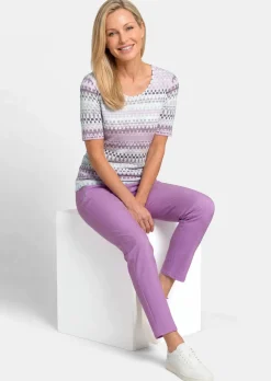 T-shirt en jersey avec un imprimé géométrique all-over