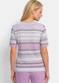 T-shirt en jersey avec un imprimé géométrique all-over