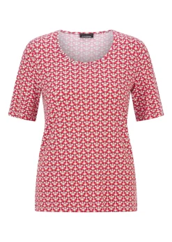 T-shirt en jersey avec un motif minimal en losange