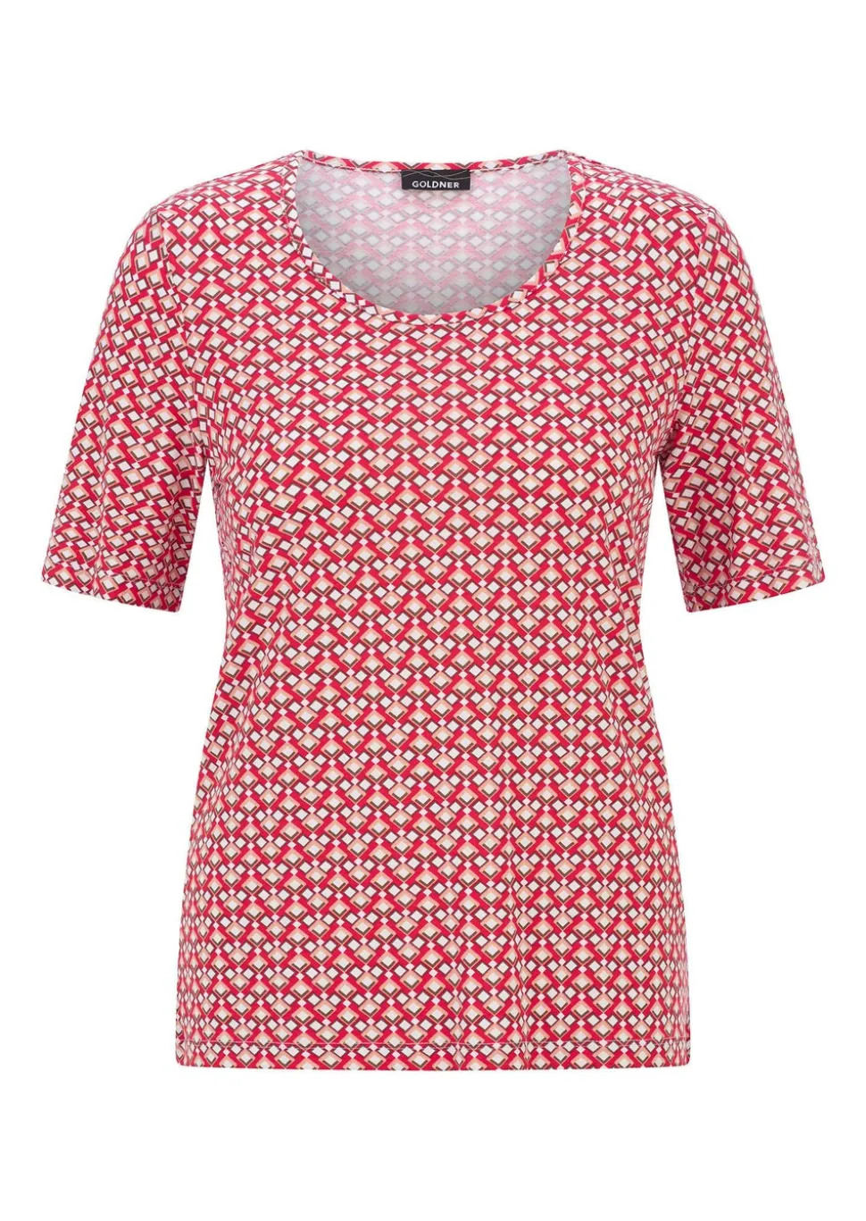 T-shirt en jersey avec un motif minimal en losange