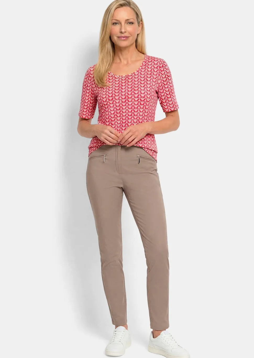 T-shirt en jersey avec un motif minimal en losange
