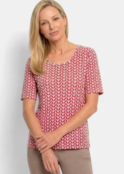 T-shirt en jersey avec un motif minimal en losange