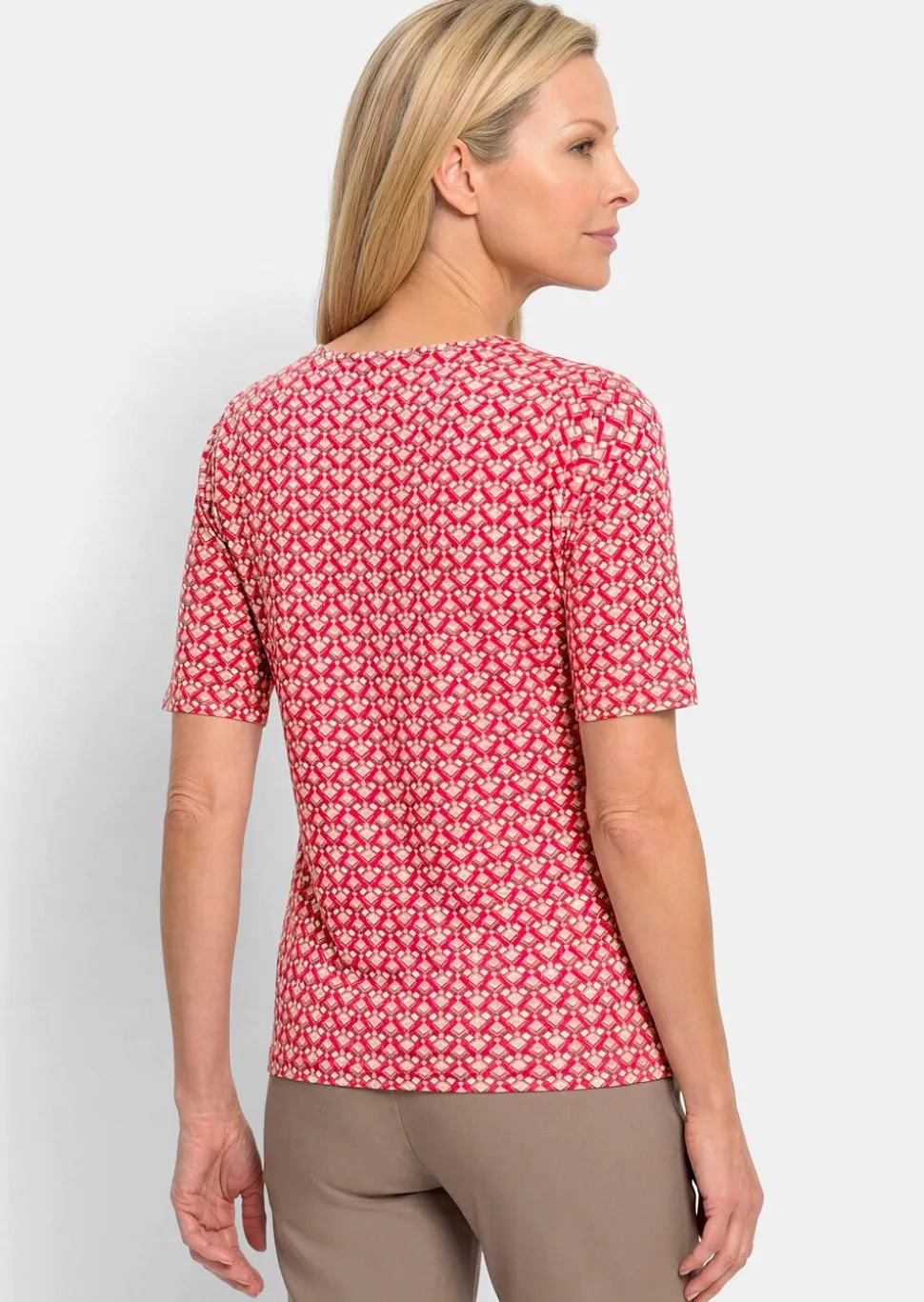T-shirt en jersey avec un motif minimal en losange