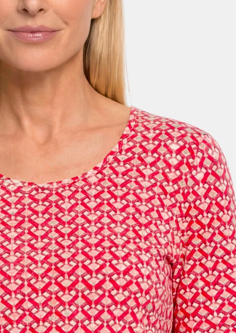 T-shirt en jersey avec un motif minimal en losange